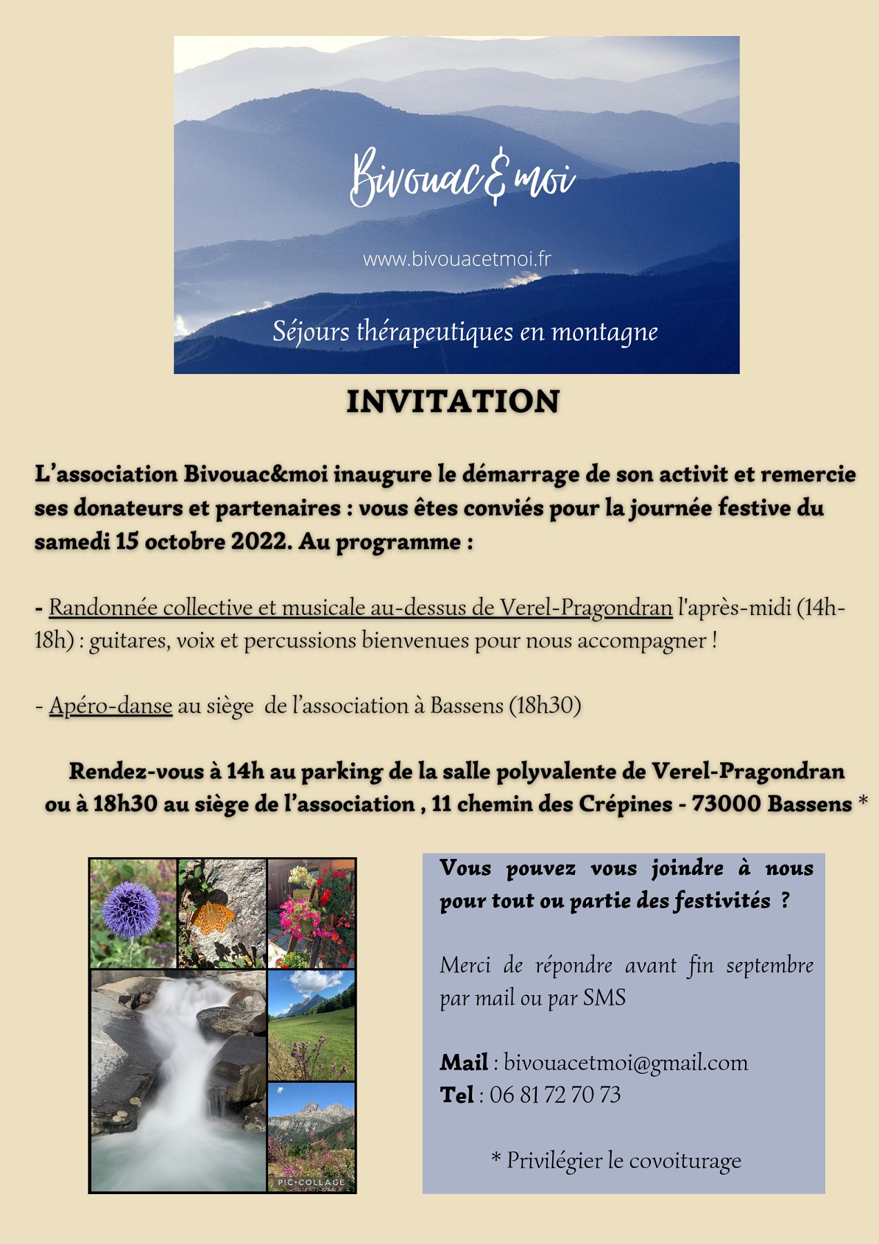 bivouac et moi affiche invitation